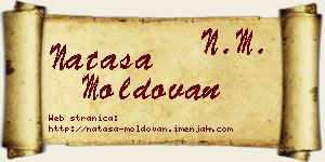 Nataša Moldovan vizit kartica